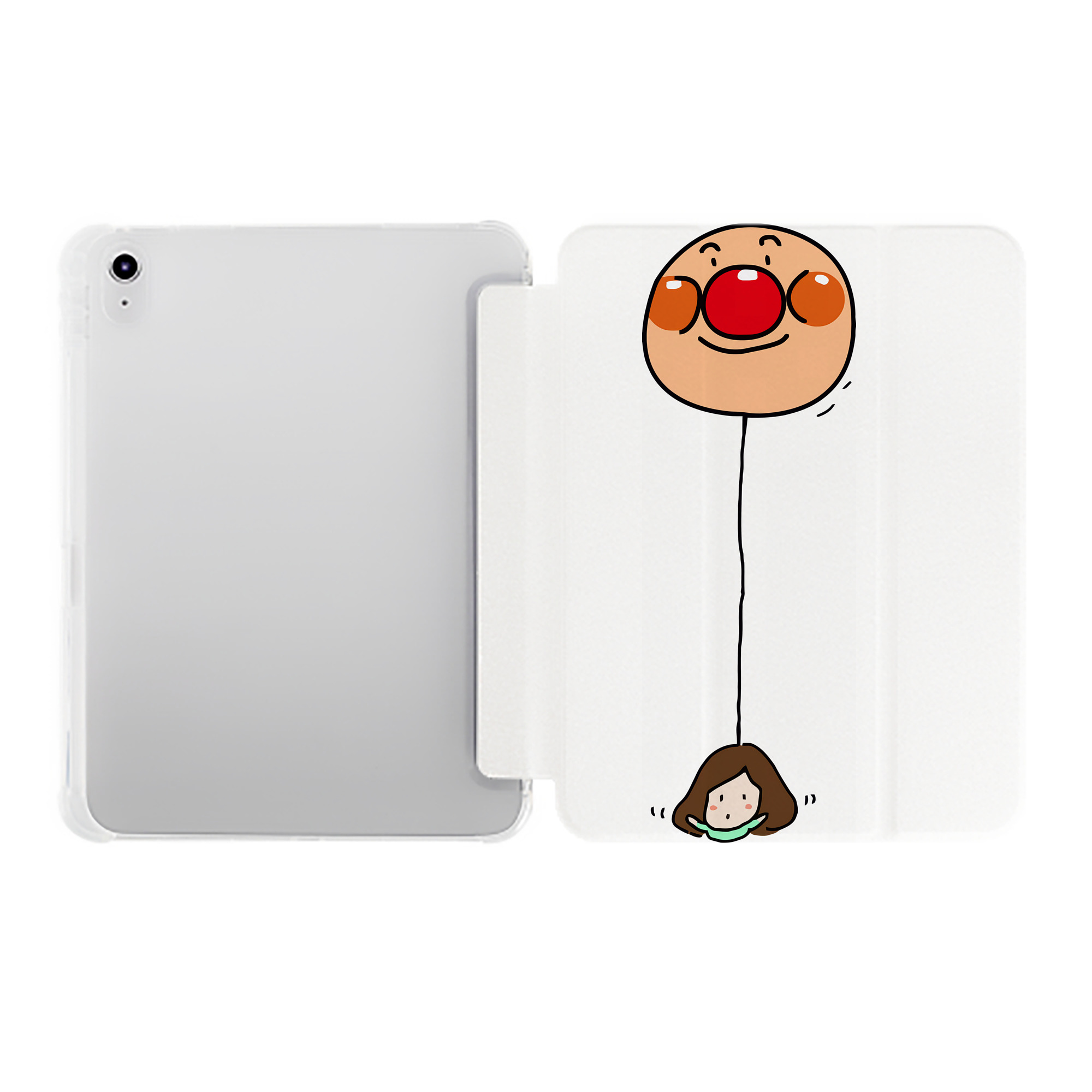 （画像用） アンパンマン Anpanman IPad ケース ペン収納付き 三つ折りスタンド PUレザー×シリコン 対応機種9.5/10.5/10.9インチ